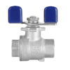 Stainless Steel Two Piece Type Butterfly Handle Ball Valve