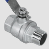 LTE Type 304 Stainless Steel Two-piece Internal And External Wire Ball Valve