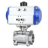 Q61FHigh platform three-piece 304 stainless steel ball valve with internal thread