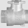 Stainless Steel Two Piece Type Butterfly Handle Ball Valve
