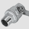 LTE Type 304 Stainless Steel Two-piece Internal And External Wire Ball Valve