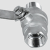 LTE Type 304 Stainless Steel Two-piece Internal And External Wire Ball Valve
