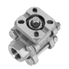 Three-piece Gland Type 304 Stainless Steel Inner Wire Ball Valve