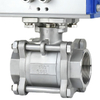 Q61FHigh platform three-piece 304 stainless steel ball valve with internal thread