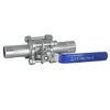 Q61F-16PStainless Steel Three-piece Lengthened Butt Welding Ball Valve