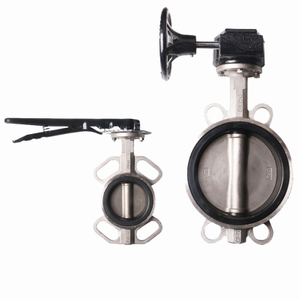 D371X-16PClamp butterfly valve with handle