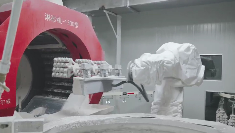 Casting Sand Shower Machine