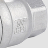 Two-piece ball valve with internal and external thread