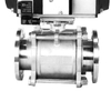AZ-Q961F/M-16PFlanged Pneumatic High Vacuum Ball Valve
