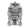Three-piece Gland Type 304 Stainless Steel Inner Wire Ball Valve